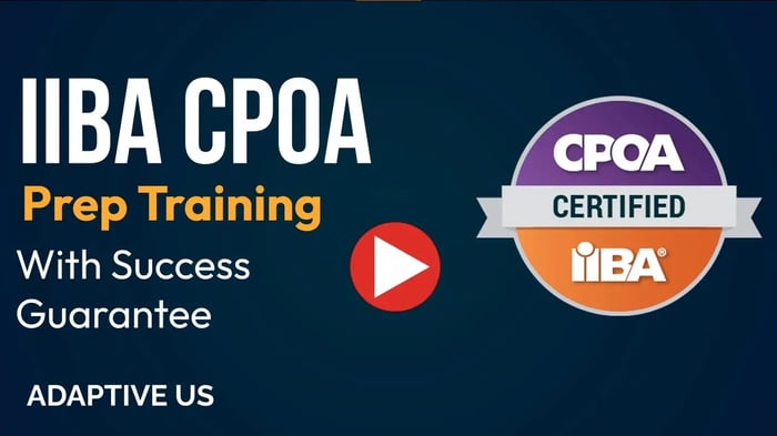 CPOA certification training - product owner analysis course with IIBA endorsement
