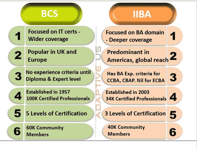 BCS vs IIBA