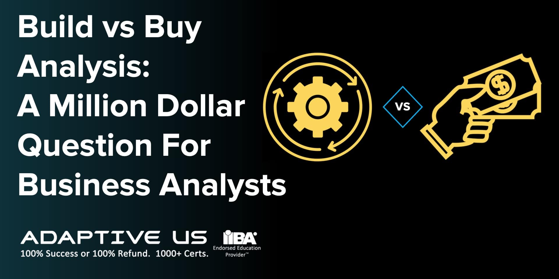 Build versus Buy Analysis- A Million Dollar Question For Business Analysts