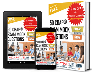 CBAP 50 Mock Questions eBook Cover - Book format v1.0-1