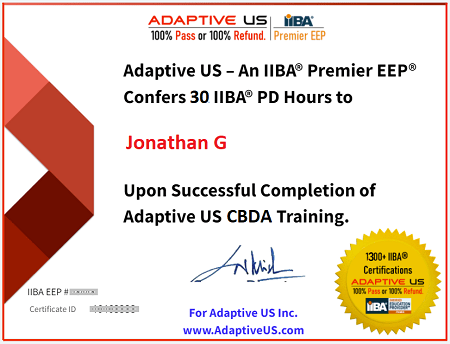 CBDA Certificate