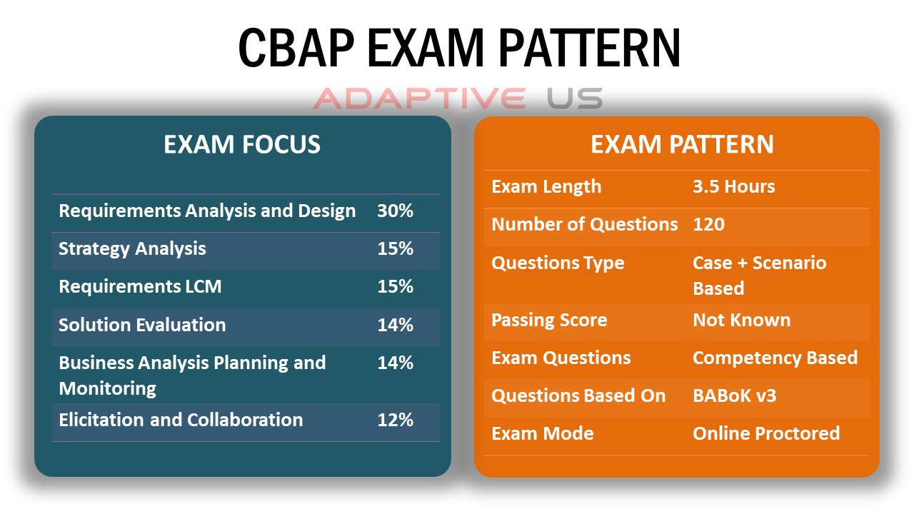 CBAP Exam Pattern