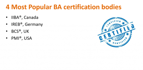 4 Popular BA Certification Bodies