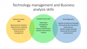Technology Management and Business Analysis skills