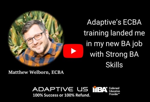 Adaptive US ECBA Training Success Story – Matthew Welborn, ECBA