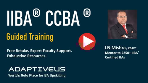 CCBA Certification of Capability in Business Analysis training course thumbnail - Adaptive US