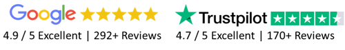 Google + TrustPilot - Horizontal + White background
