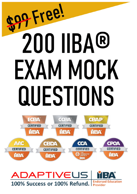 200 iiba mock question pop up image