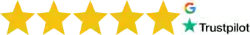 5 Star Rating - Google + TrustPilot