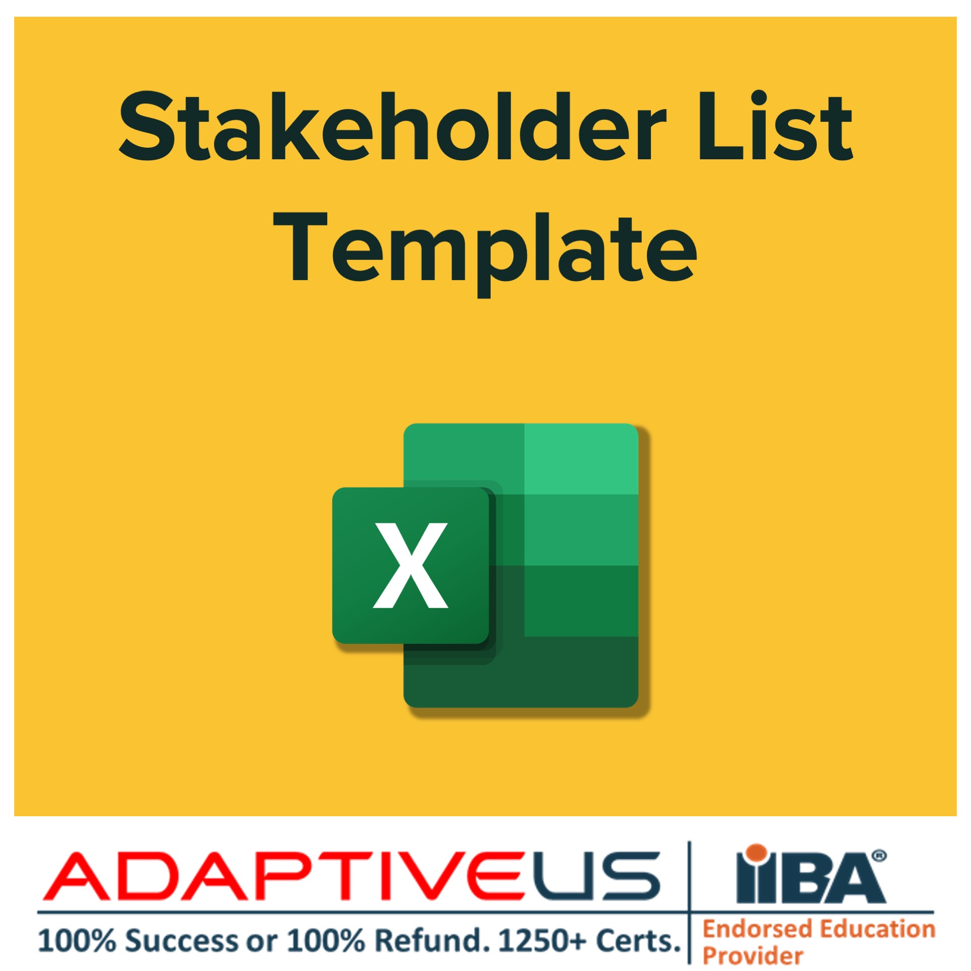 Stakeholders List Template