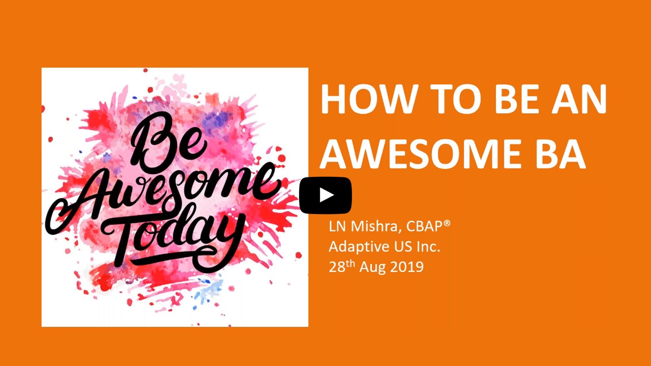 How to Be An Awesome BA